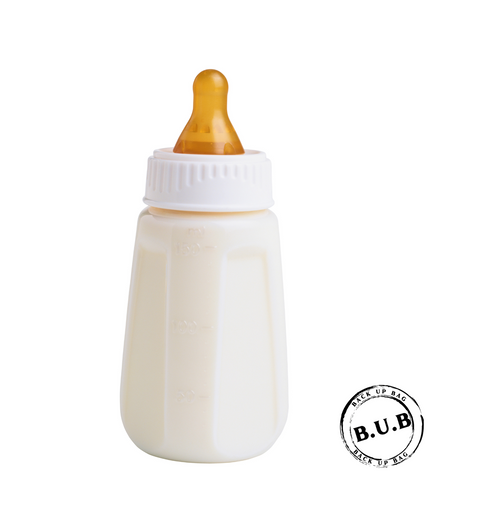 Baby bottle white background, featuring the brand 'B.U.B'.